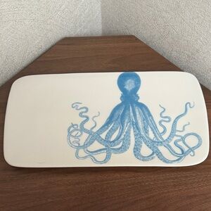 Blue Octopus Ceramic Tray